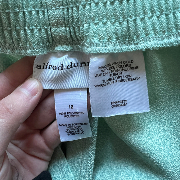 Alfred Dunner | Mint Green Long Sleeve Embellished Top & Pants Set - Picture 7 of 7